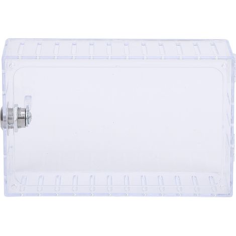 Cache thermostat transparent à clé boîtier de protection verrouillé pour thermostats 6.1x3.95x2in ou plus petits (1/5)