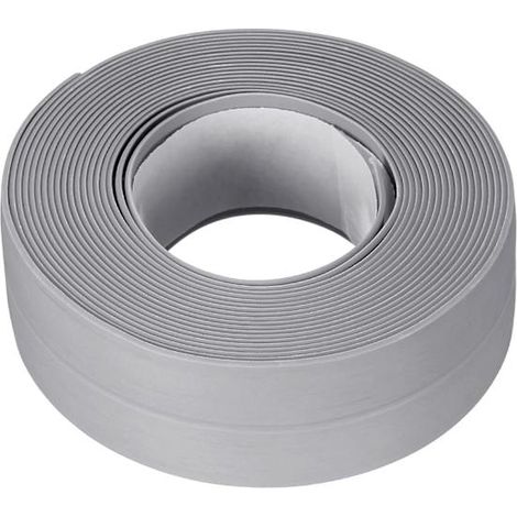 Striscia sigillante impermeabile autoadesiva 22 mm L x 3,2 m L in PVC per cucina e bagno, colore grigio (1/5)