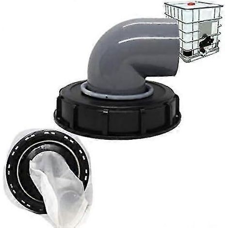 Couvercle de filtre à eau de pluie pour conteneur IBC, filtre IBC en nylon lavable, couvercle de filtre IBC 163 mm pour réservoir d'eau de pluie IBC, ladacea (1/5)