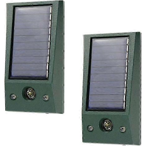 répulsifs électroniques à ultrasons solaires pour oiseaux, étanches IP66, anti-pigeons, puissants feux clignotants à LED pour la protection des jardins. (1/2)