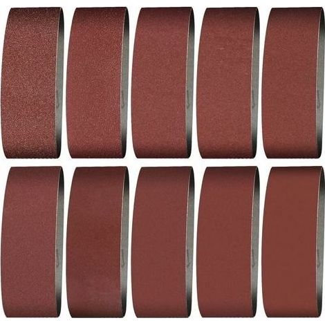 Bande Abrasive 100X915 mm- Grains 240/60/80/120/150/240/400Bande de Ponceuse pour le Ponçage, le Polissage et le Dépoussiérage, Idéale pour le Bois (12 Pièces) (1/5)