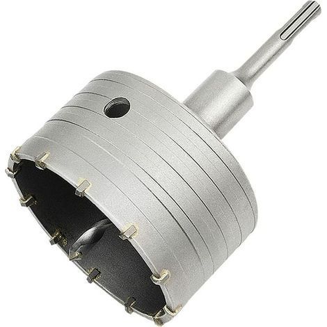 Scie à Cloche Trépan Béton avec Adaptateur SDS Plus 110 mm, Pour Brique Béton Ciment Pierre (100mm+110mm SDS Plus Adaptateur) (1/5)