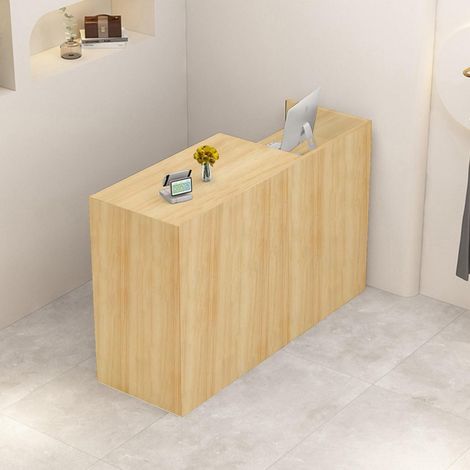 Empfangstheke mit Stauraum, Holz, 80-200 cm, für Büro, Praxis, Laden (1/5)