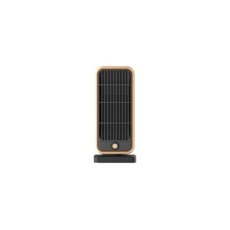 Kleiner Zusatzheizlüfter, 500-W-Keramik-Heizlüfter, PTC-Mini-Schnellheizlüfter für Schlafzimmer, Büro, Wohnzimmer, tragbar, mit Mehrfachschutz, Thermostat und Energiesparfunktion – Crezuo
