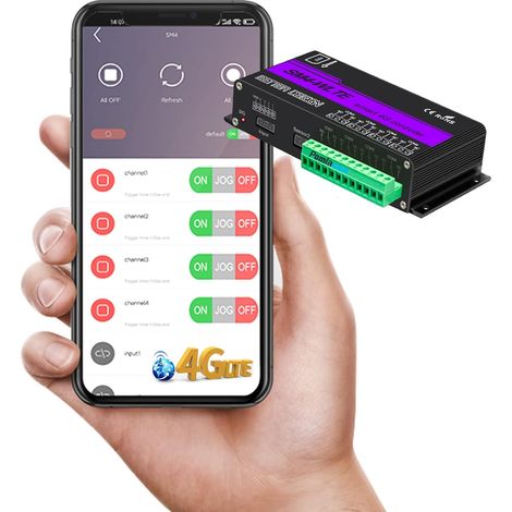 Module de commande intelligent GSM sans fil 4G SM4-WLTE Full Netcom 4G Télécommande 4G Téléphone Alarme SMS Connexion d'entrée Pompe à eau avant et arrière Interrupteur intelligent