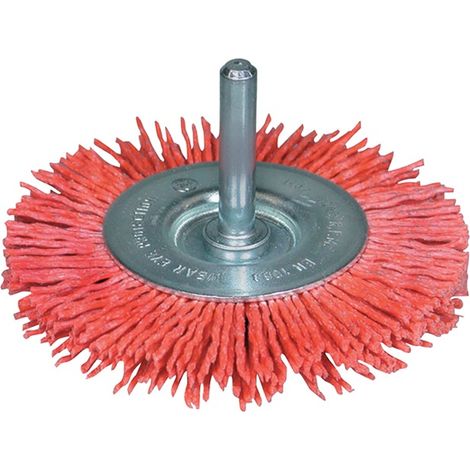 PROMAT Rundbürste D. 75 mm Nylon Körnung 80 10 mm 4500 min-¹ (1/2)
