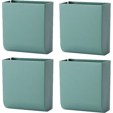 Boîte de rangement auto-adhésive avec support pour télécommande et organiseur de supports pour télécommande de téléphone (1/5)