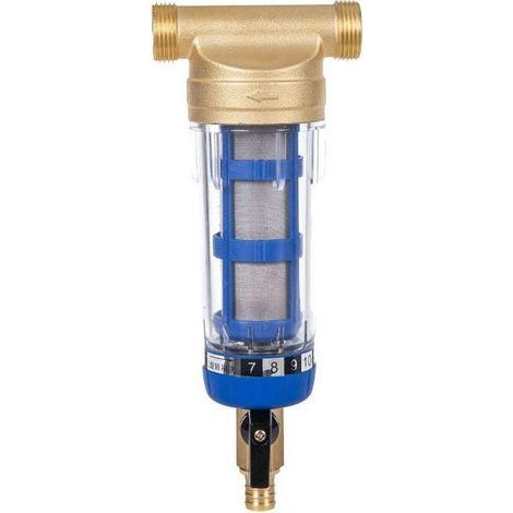wiederverwendbarer Wasserfilter, Sedimentwasserfilter, Wasserfilter, Sedimentfilter mit Außengewinde für Wasserleitungsrohr (1/2 Zoll Außengewinde) (1/4)