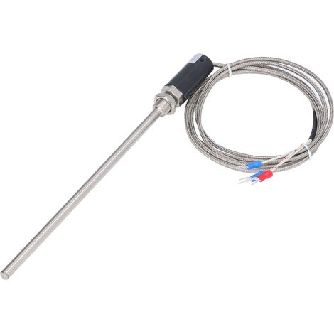 Sonde thermocouple PT100, capteur de température, transducteur à fil blindé, ‑200‑450℃ WZPT‑10 (1/5)