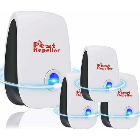 VURAHOME - Souris Et Rat,4Pcs Répulsif Ultrasons Anti Souris Nouvelle Version Prise Anti Moustique Appareil Anti Mouche Insectes (1/5)