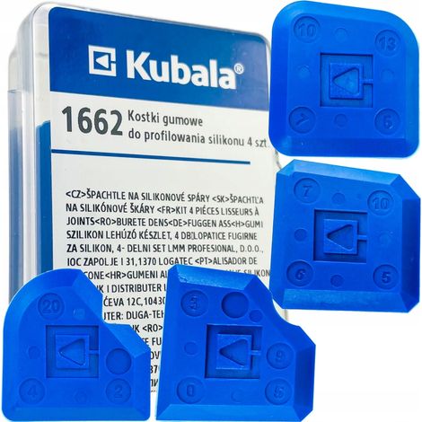 KUBALA 1662 - CUBOS DE CAUCHO PARA PERFILADO DE SILICONA (4 PIEZAS)