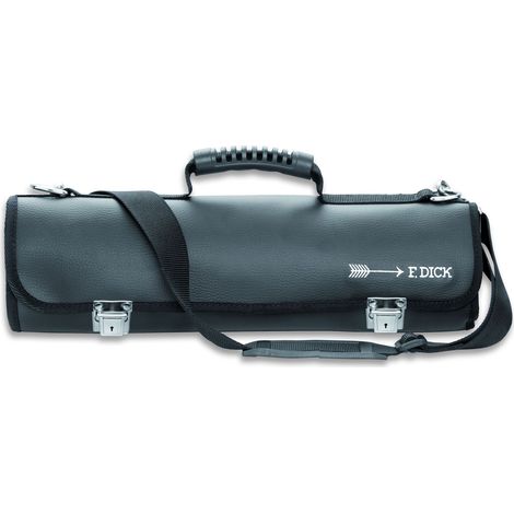 F. DICK Rolltasche ohne Inhalt Messertasche unbestückt mit 12 Fächern Lederoptik (1/2)