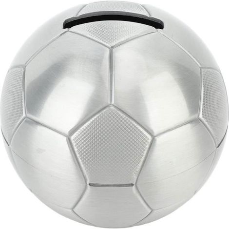 Tirelire - OMABETA - Ballon de Football - Alliage de Zinc - Grande Capacité - Décorative (1/4)