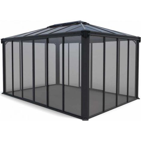 Gazebo Ledro 4300 Closed - Polycarbonate/Acrylic - L430 x W295.5 x H274.5 cm - Grey