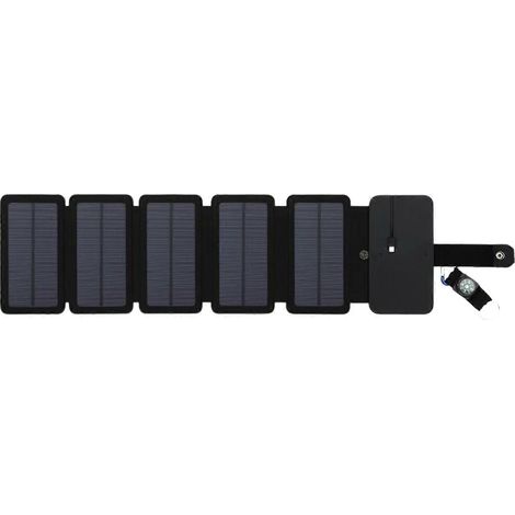 Chargeur solaire 10 W 5 V 2,1 A avec sortie USB pour appareils intelligents, idéal pour les voyages, le camping, la survie et les situations d'urgence.