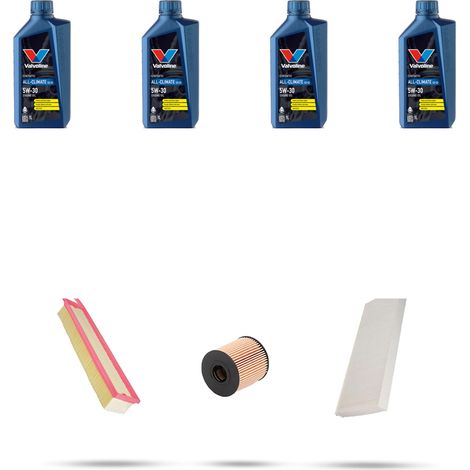 Kit tagliando 3 FILTRI e 4L OLIO compatibile con Mini ONE II (R56) 1.6 55kw dal 2010 (1/5)