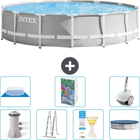 Prism Frame Pool Rund - 427x107 cm - 8-teilig S616