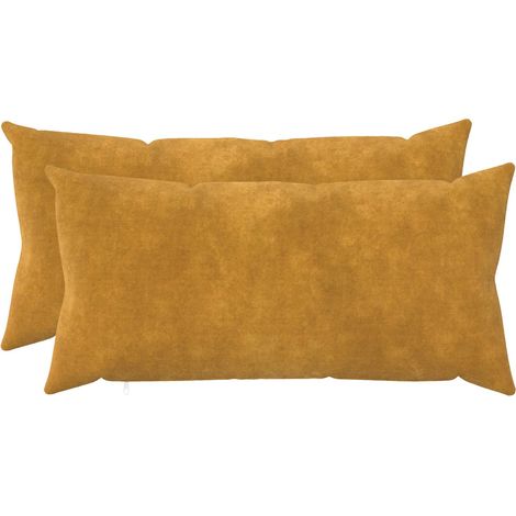 vidaXL Housse de coussin 2 pcs HEERLEN Jaune 40 x 70 cm (1/5)
