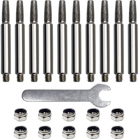 CCYKXA (10 Stück) Kettensägenschärfer, Kettenschärfer, Kettenschärfer, Kettensägen und Schärfen, 4 mm