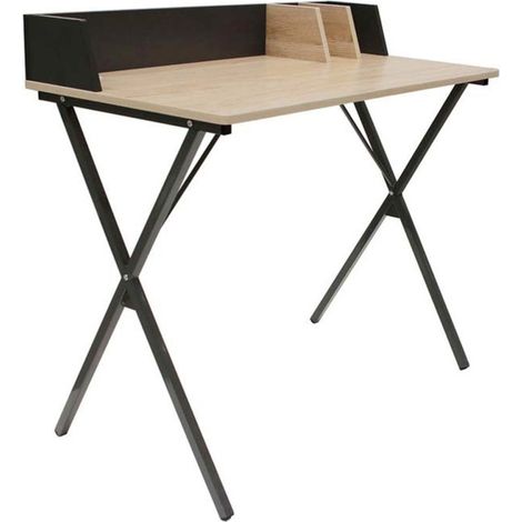 Bureau Design "Brice" 90cm Noir (1/5)