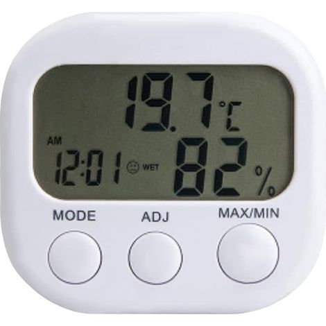 Lntyq 1 X Digital LCD Thermomètre Extérieur Intérieur Hygromètre Humidité Horloge -55℃-70℃,LCD à lecture (1/5)