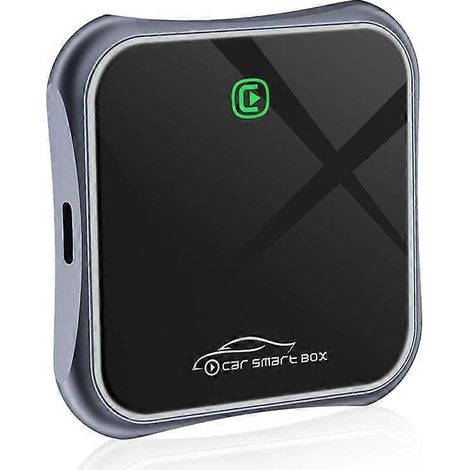 Adaptateur CarPlay sans fil pour voiture, boîtier intelligent 2 en 1, connexion rapide WiFi, branchez et utilisez. (1/5)