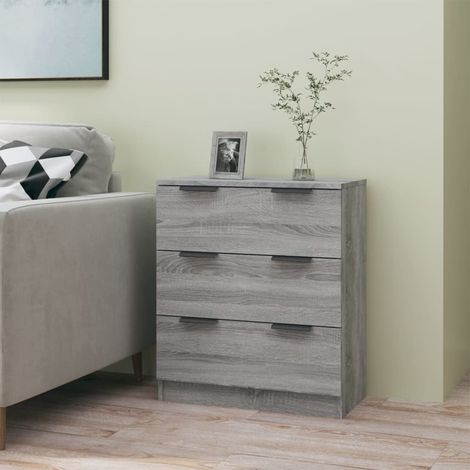 Buffet Bahut Meuble de rangement Commode Sonoma gris 60x30x70 cm Bois d'ingénierie 73128 (1/5)
