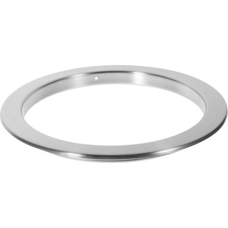 Runder, eingelassener Kabelkanal aus Edelstahl mit elegantem Design (1/5)
