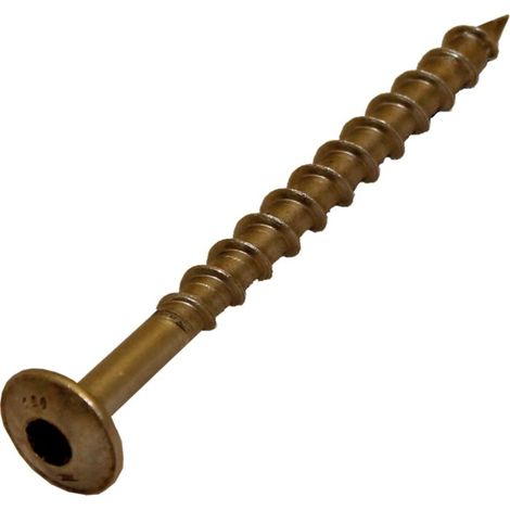 Wolf Jeu de vis à bois AluPlus 2485016 8 x 120 mm, pour crochets de toit en feuillure, 50 pièces