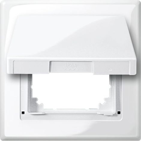 MERTEN 478019 M-SMART PROTECTION POUR PRISE IP44 BLANC POLAIRE BRILLANT