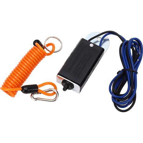 Interrupteur de rupture pour remorque 6 pieds, acier inoxydable 304, PVC ABS, câble de frein de secours tressé (1/5)