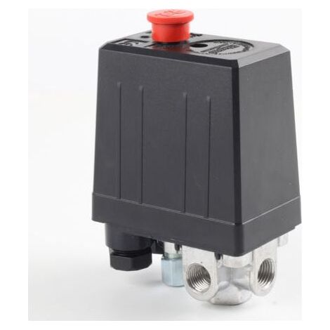 Kompressordruckschalter und Schütz mit 4 Ausgängen – Spannung 220/380 V – Betriebsdruck 5-8 kg – Lebensdauer 80.000 Schaltzyklen (1/5)