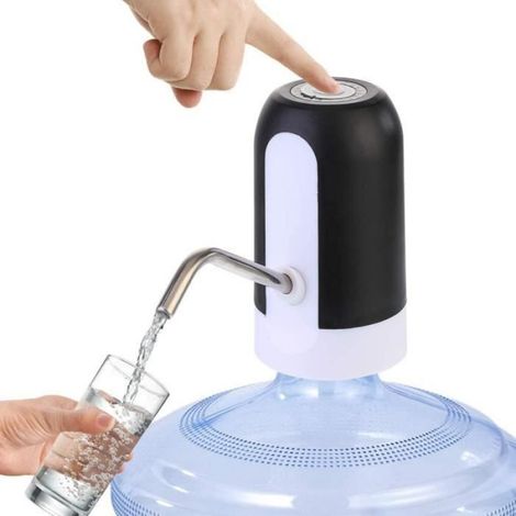Distributeur D Eau - Pompe Rechargeable USB - Compatible 2 À 5 Gallons - Portable - Noir (1/4)