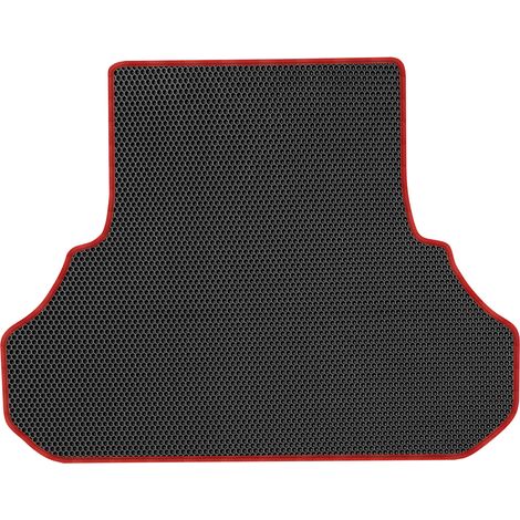 Tapis de coffre en EVA pour Lancia Thema II Berline (2011-2014), revêtement alvéolé noir (1/5)