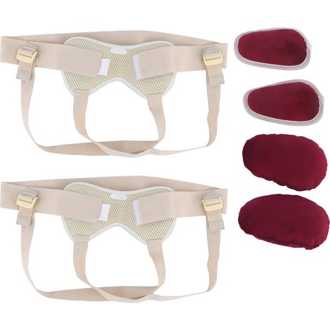 Ceinture herniaire inguinale avec coussin gonflable, soutien de l'aine pour adulte et personne âgée, taille grande. (1/5)