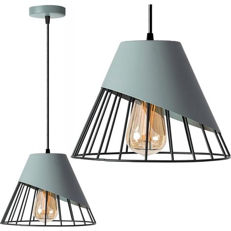 LAMPADA A SOSPENSIONE APP229-1CP METALLO GRIGIO 1-PUNTI LUCE E27 25X25X20-110CM REGOLABILE
