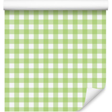 Papier peint à motifs vert citron et blanc pour salon et chambre 50x1000 cm (1/5)