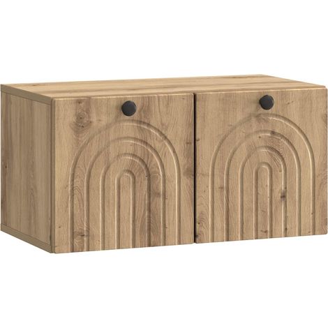 vidaXL Mobile Porta TV da Muro Rovere Artigianale 59,5 x 31 x 30