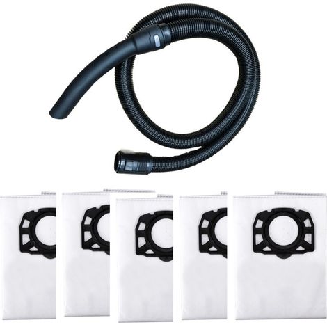 Accesorios für mangueras Meixin Karcher serie WD: 1 manguera WD con Zubehör de conexión + 5 bolsas no tejidas WD4 (manguera de 2,5 m) (1/4)