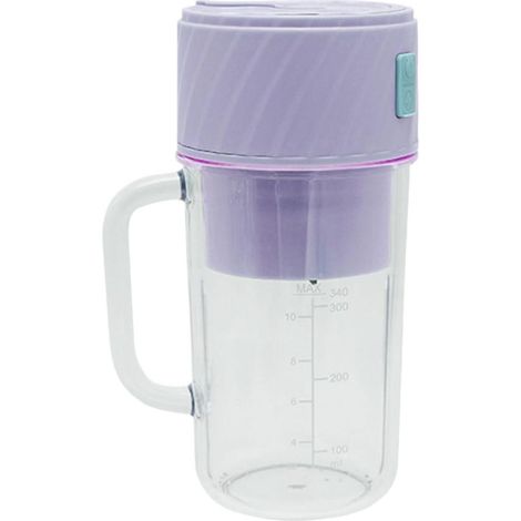 Esta batidora portátil y recargable con pajita es perfecta para la cocina, la residencia de estudiantes, el gimnasio, los viajes, los campamentos y los picnics. (1/4)