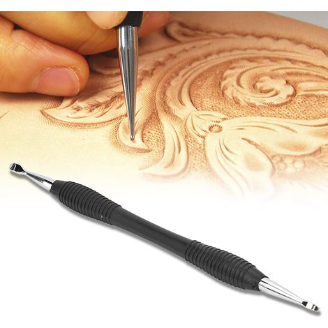 Outil de Formage en Cuir à Manuelle pour Gravure et Façonnage DIY (Cuillère Plate) (1/4)