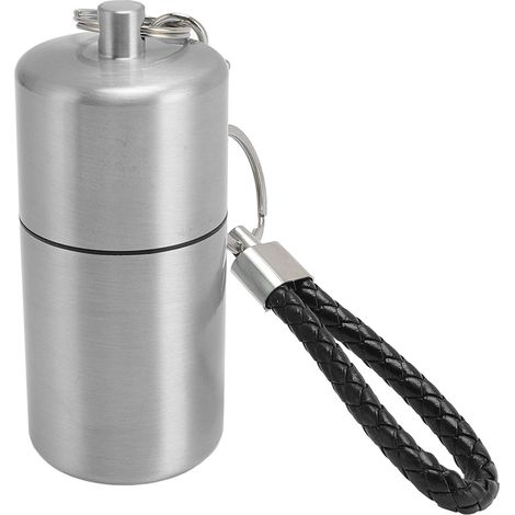 Boîte de Rangement Tube Aluminium Étanche Compact Argent pour Camping Voyage Outdoor (1/4)