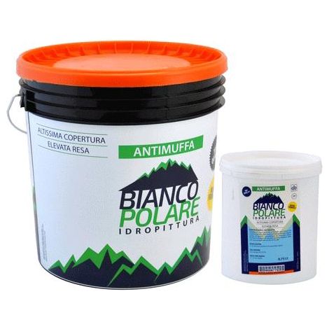 Bianco Polare Idropittura Superlavabile Antimuffa Lt. 14