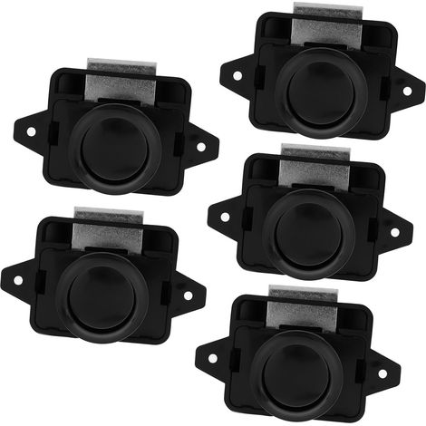 5 Verrous à bouton, loquet de porte pour armoires et caravanes (1/5)