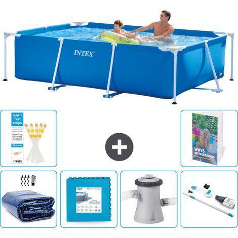 Rechteckiger Frame Pool - 260x160x65 cm - 7-teilig S145