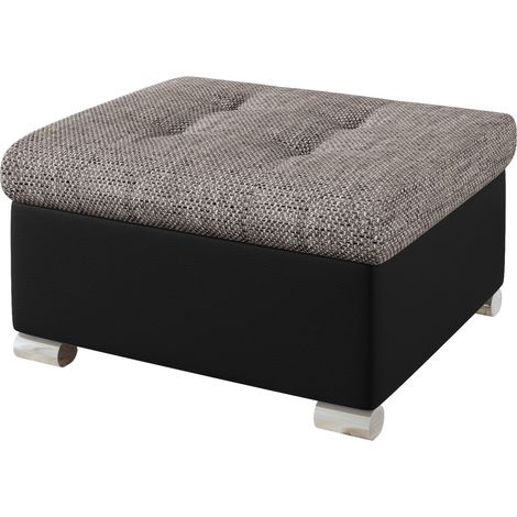 Reposapiés Comfivo Gemma, Soft 011 + Lawa 05, 41x68x70cm, Diámetro: 0, Cuero ecológico + Tapiz, Patas: Plástico, 0 (1/5)