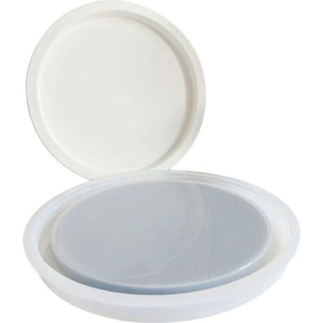 Moules à plateaux ronds pour perles, moules de moulage, moules en silicone, moules pour assiettes de rangement (1/4)