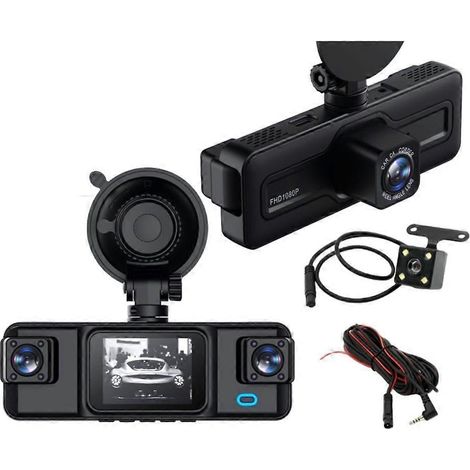 Cámara de salpicadero de coche de 4 canales 1080P WIFI APP Grabadora DVR para coche Cámara frontal izquierda derecha trasera Grabadora de vídeo para conductor (1/5)
