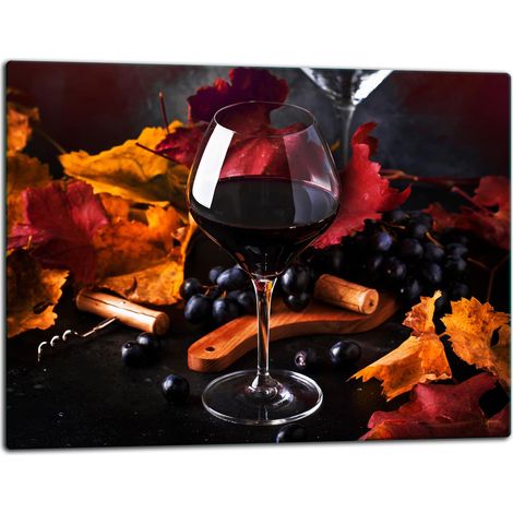 Tablero de corte de plato de vidrio 52x40 vino (1/5)