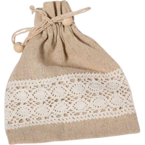 Sachets en coton, set de 6, 12 x H. 16 cm (lot de 3)